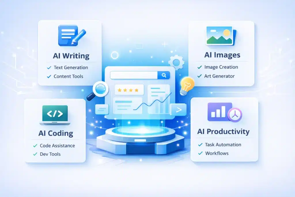 Find the best AI tools for writing, images, coding, marketing, and productivity. Compare features, pricing, and use cases instantly.