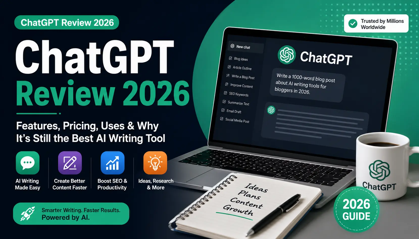 ChatGPT Review 2026: Features, Pricing, Uses & Why It’s Still One of the Best AI Writing Tools