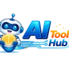 “AI Tools Hub logo – discover AI writing, image, coding, and productivity tools in one platform.”